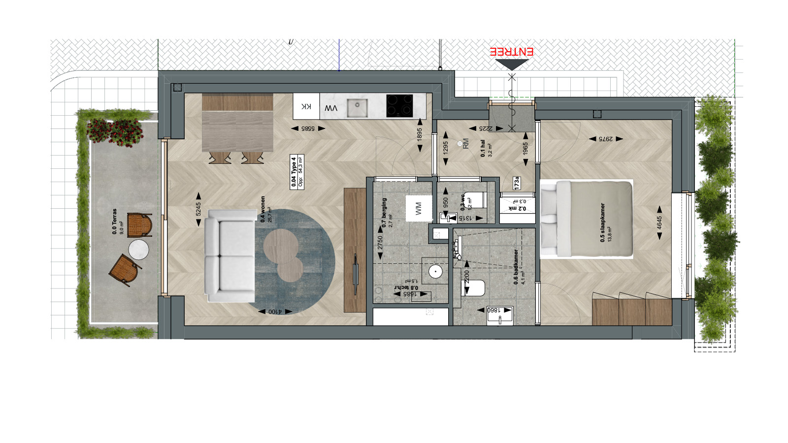 De LenT - plattegrond-type-a